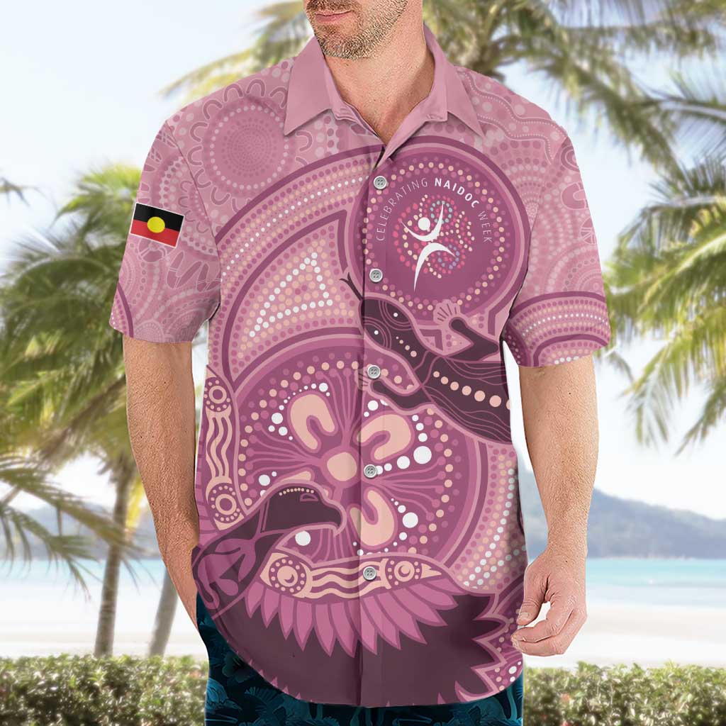 NAIDOC 2025 Strength Vision & Legacy Hawaiian Shirt Future Dreaming - Coral