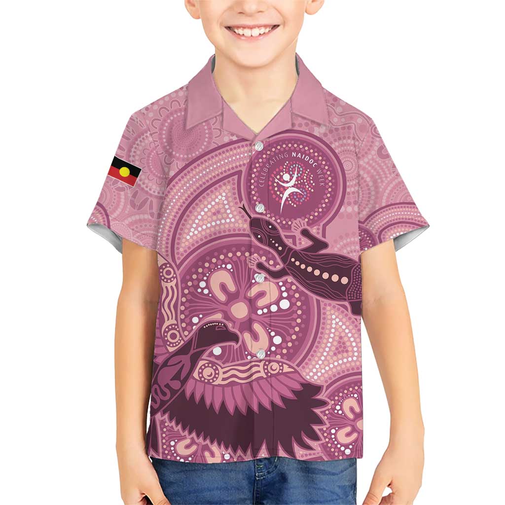 NAIDOC 2025 Strength Vision & Legacy Hawaiian Shirt Future Dreaming - Coral