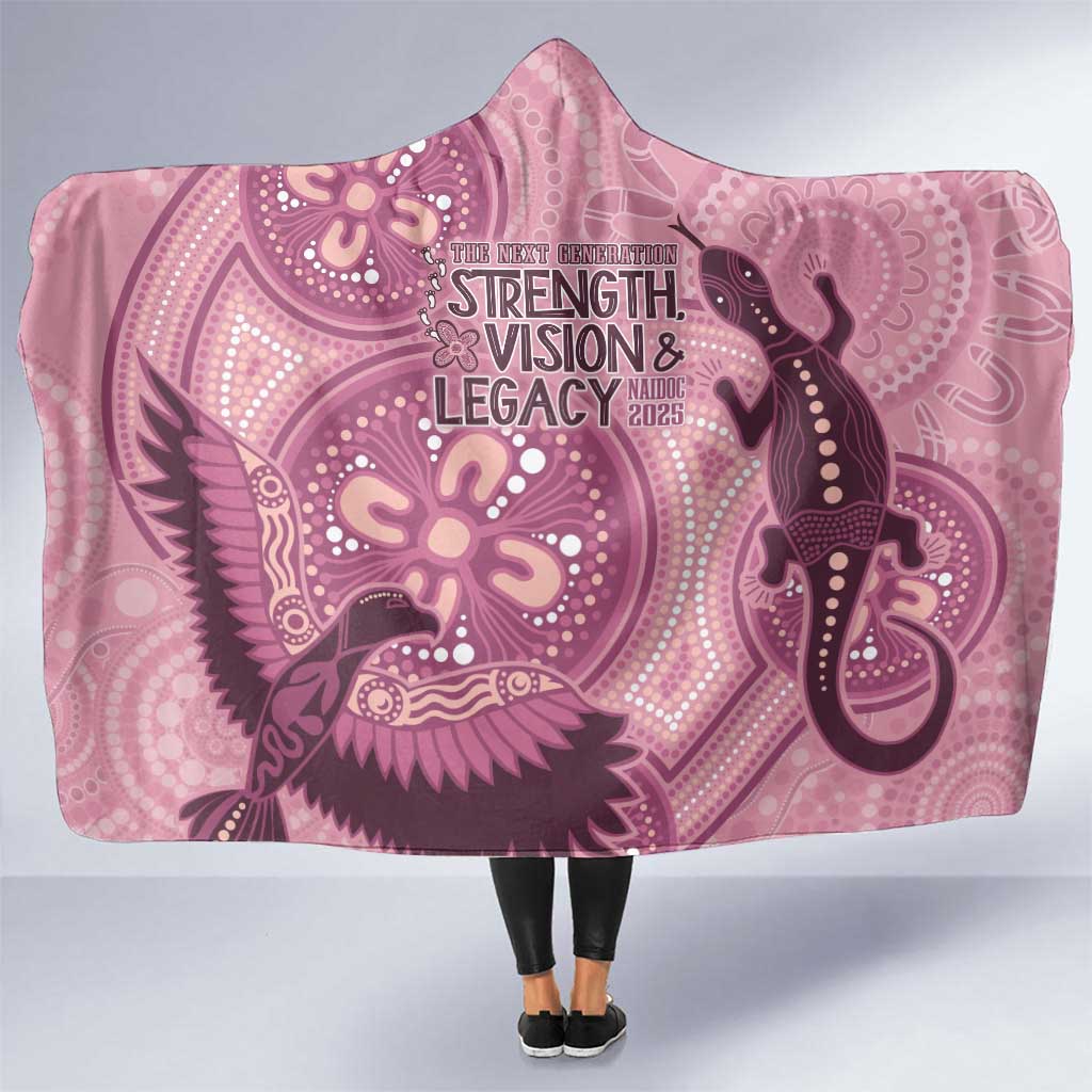 NAIDOC 2025 Strength Vision & Legacy Hooded Blanket Future Dreaming - Coral