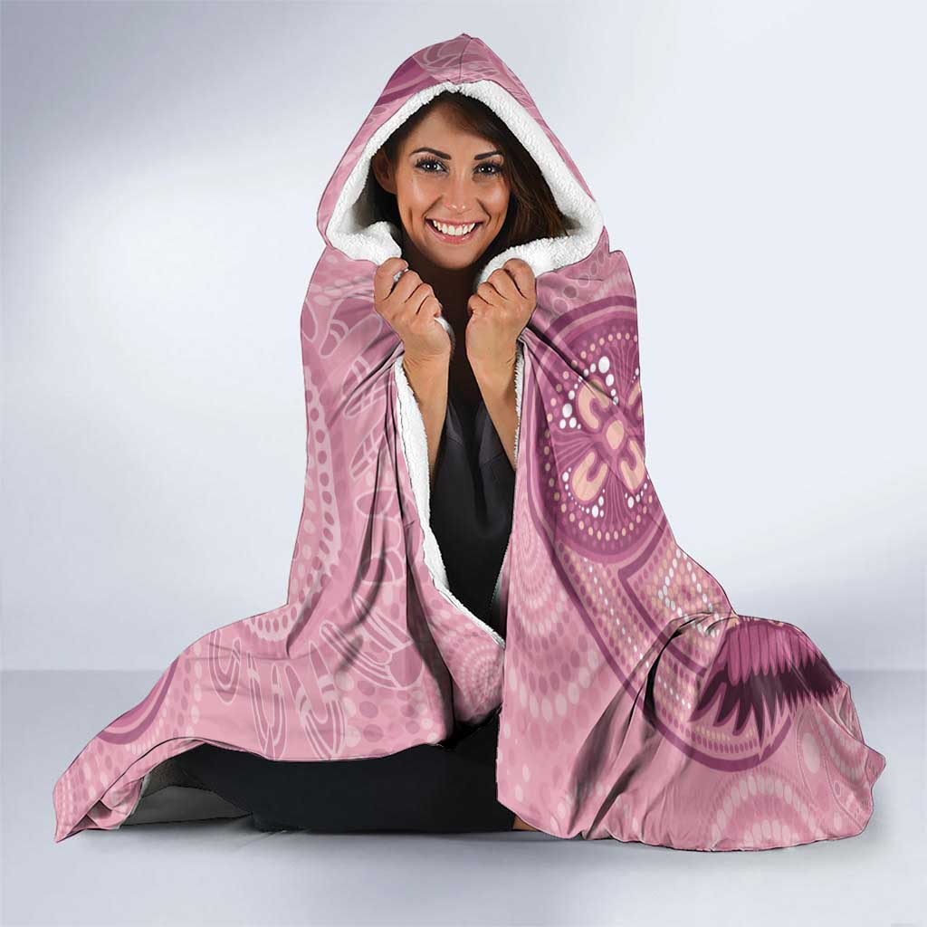 NAIDOC 2025 Strength Vision & Legacy Hooded Blanket Future Dreaming - Coral