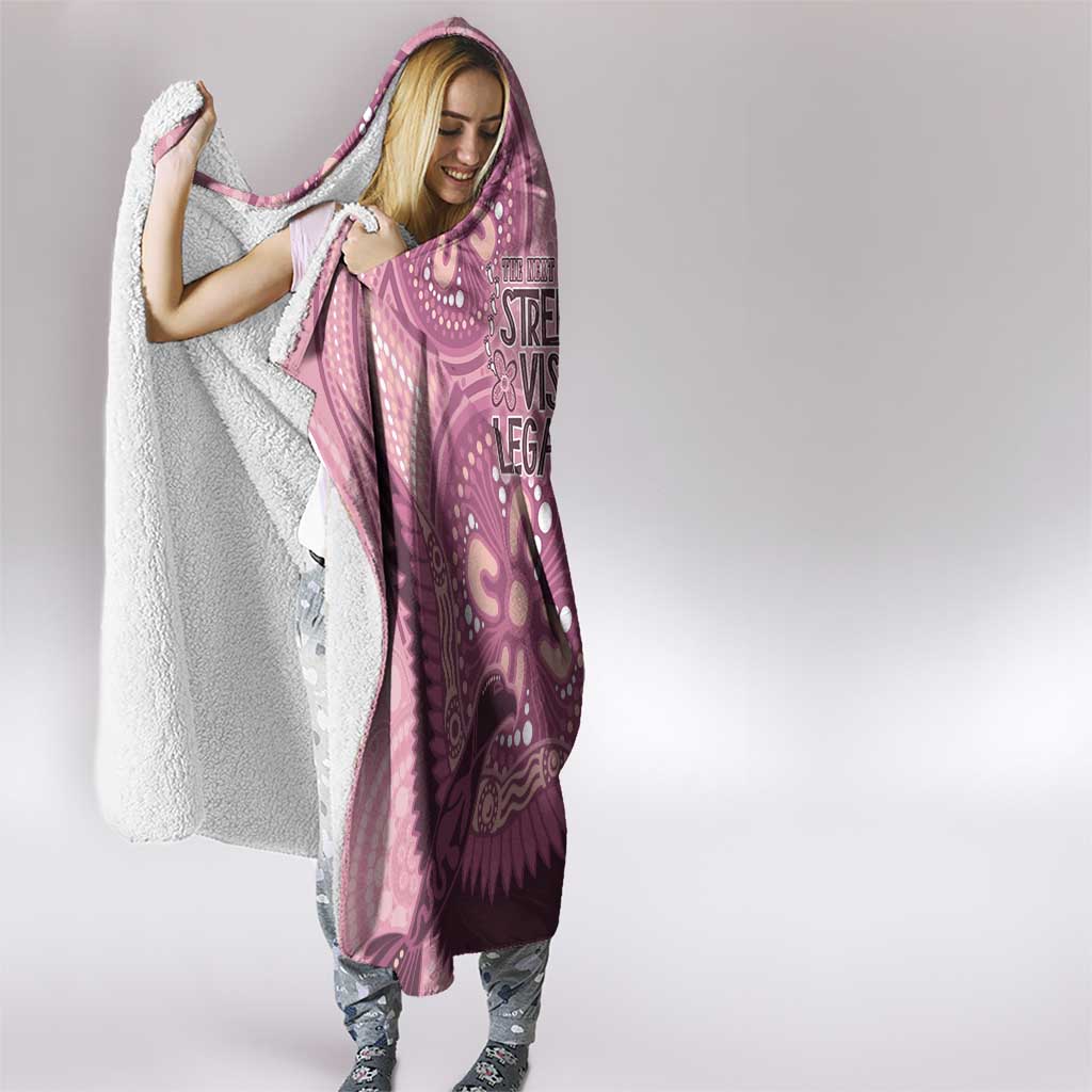 NAIDOC 2025 Strength Vision & Legacy Hooded Blanket Future Dreaming - Coral