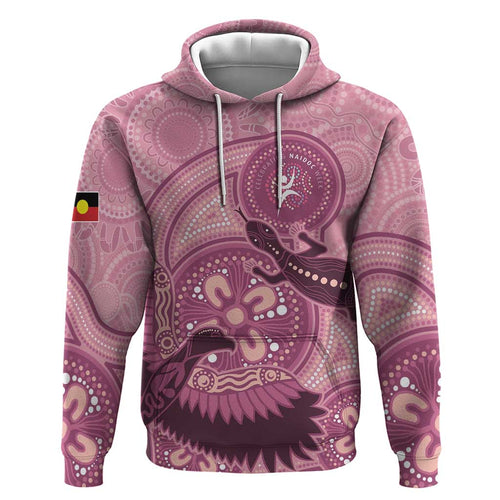 NAIDOC 2025 Strength Vision & Legacy Hoodie Future Dreaming - Coral
