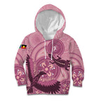 NAIDOC 2025 Strength Vision & Legacy Kid Hoodie Future Dreaming - Coral