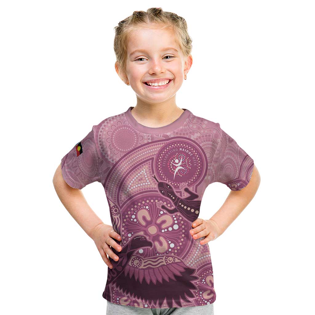 NAIDOC 2025 Strength Vision & Legacy Kid T Shirt Future Dreaming - Coral