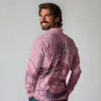 NAIDOC 2025 Strength Vision & Legacy Long Sleeve Polo Shirt Future Dreaming - Coral