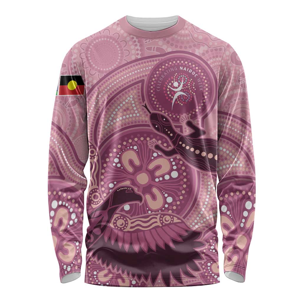 NAIDOC 2025 Strength Vision & Legacy Long Sleeve Shirt Future Dreaming - Coral