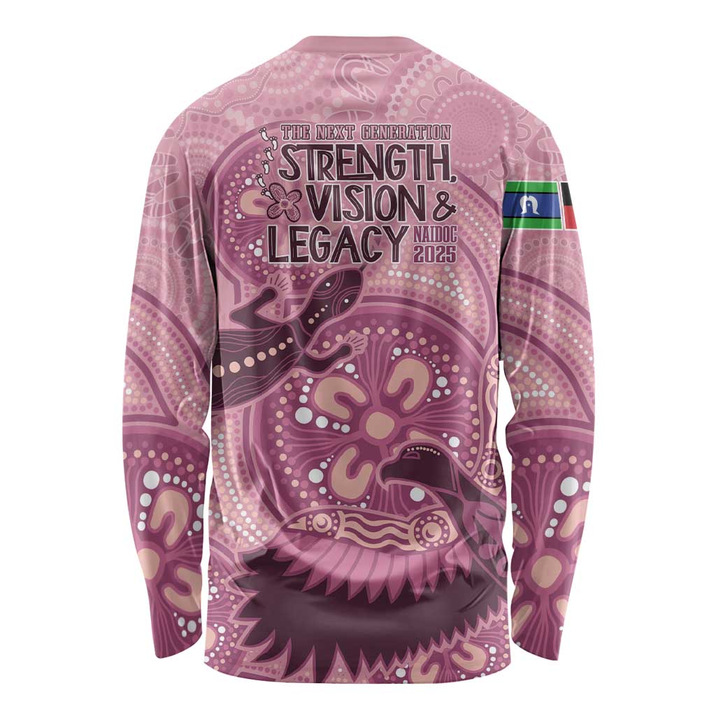 NAIDOC 2025 Strength Vision & Legacy Long Sleeve Shirt Future Dreaming - Coral