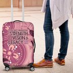 NAIDOC 2025 Strength Vision & Legacy Luggage Cover Future Dreaming - Coral