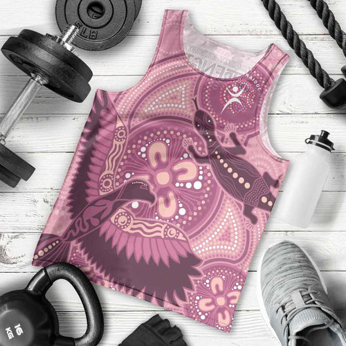 NAIDOC 2025 Strength Vision & Legacy Men Tank Top Future Dreaming - Coral