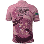 NAIDOC 2025 Strength Vision & Legacy Polo Shirt Future Dreaming - Coral