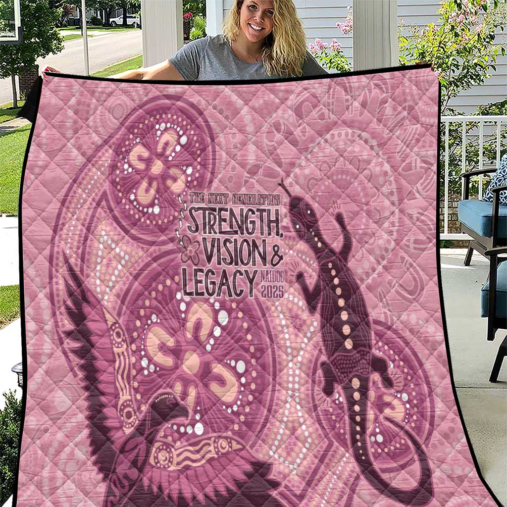 NAIDOC 2025 Strength Vision & Legacy Quilt Future Dreaming - Coral