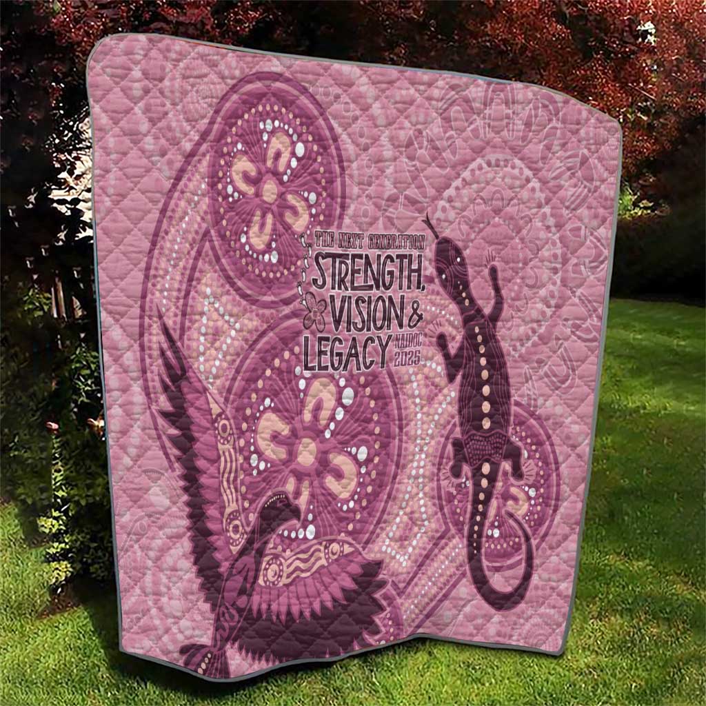 NAIDOC 2025 Strength Vision & Legacy Quilt Future Dreaming - Coral