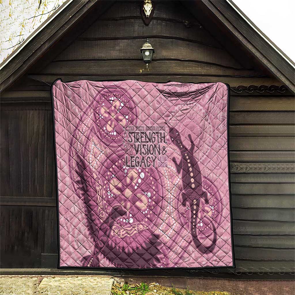 NAIDOC 2025 Strength Vision & Legacy Quilt Future Dreaming - Coral