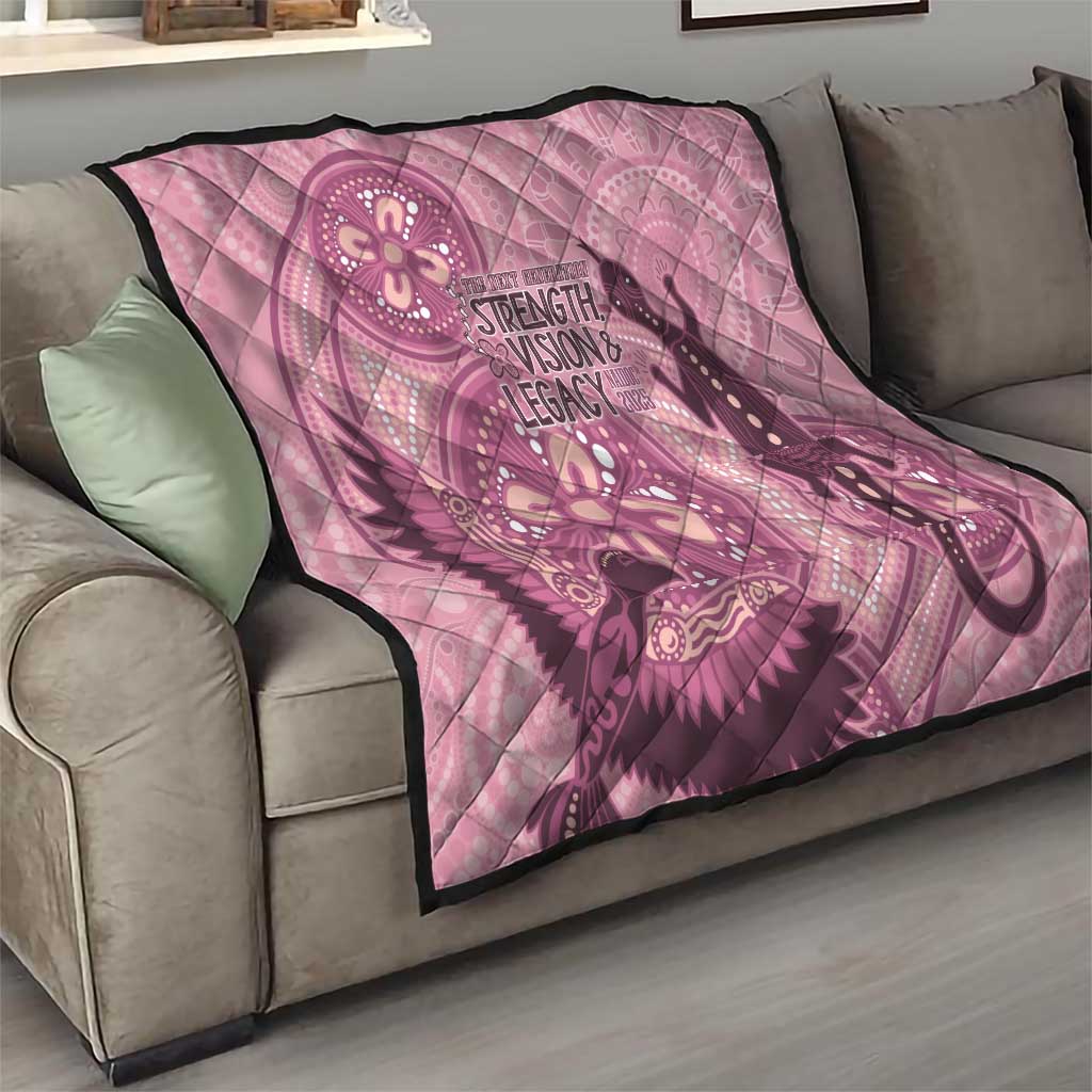 NAIDOC 2025 Strength Vision & Legacy Quilt Future Dreaming - Coral