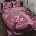 NAIDOC 2025 Strength Vision & Legacy Quilt Bed Set Future Dreaming - Coral