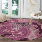 NAIDOC 2025 Strength Vision & Legacy Round Carpet Future Dreaming - Coral