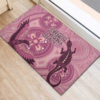 NAIDOC 2025 Strength Vision & Legacy Rubber Doormat Future Dreaming - Coral