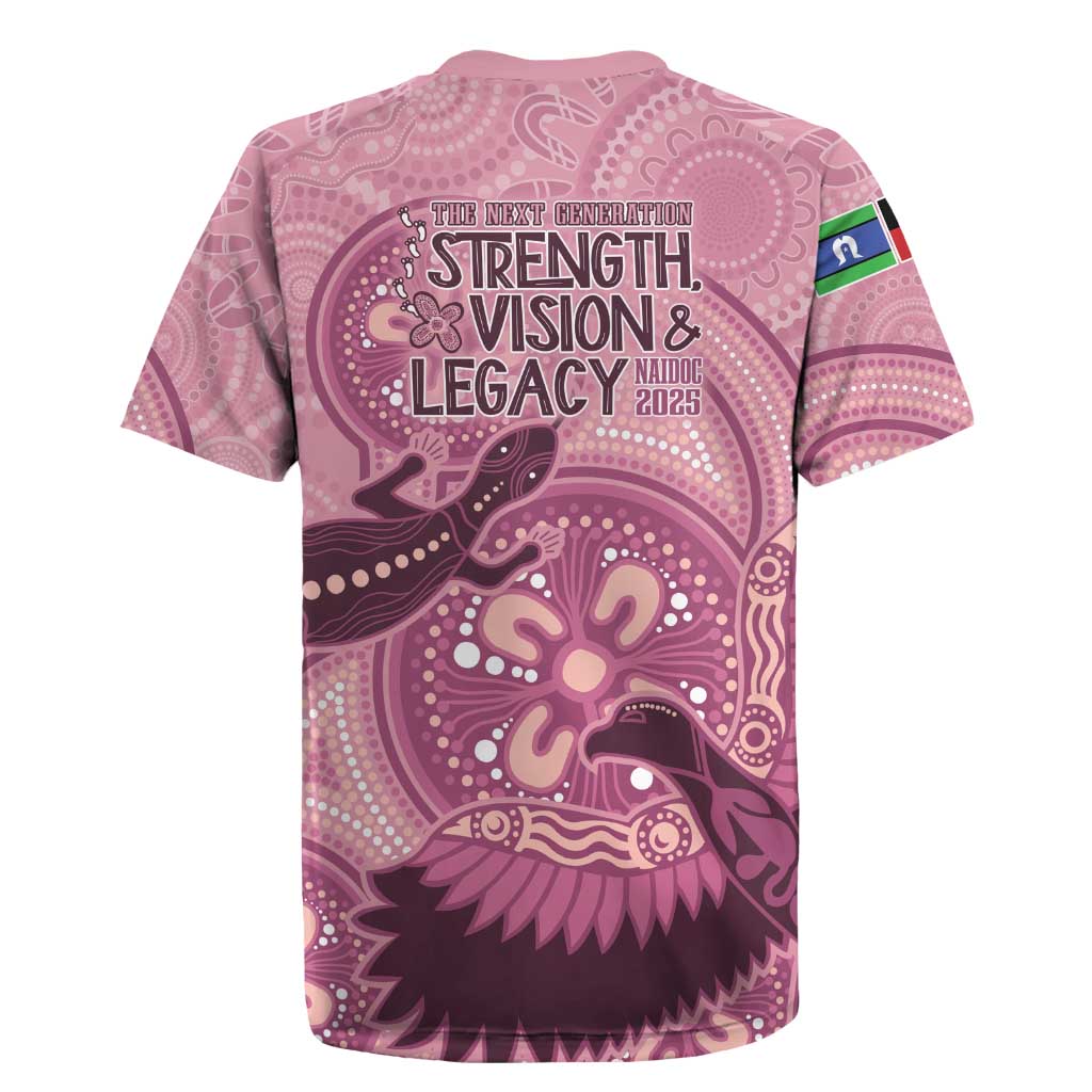 NAIDOC 2025 Strength Vision & Legacy Rugby Jersey Future Dreaming - Coral