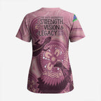 NAIDOC 2025 Strength Vision & Legacy Scrub Top Future Dreaming - Coral - Aussie Hoodie