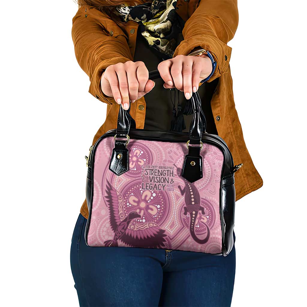 NAIDOC 2025 Strength Vision & Legacy Shoulder Handbag Future Dreaming - Coral