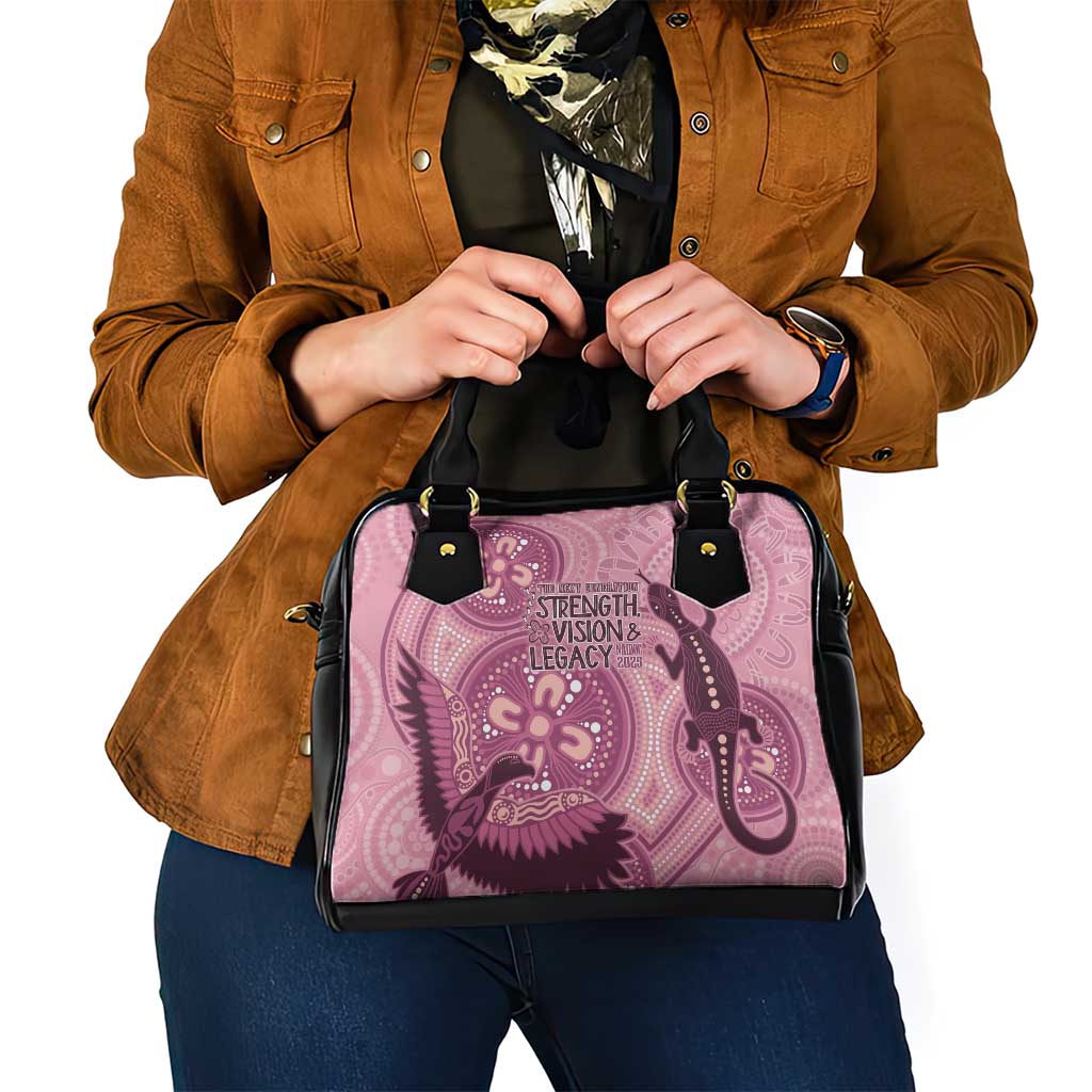 NAIDOC 2025 Strength Vision & Legacy Shoulder Handbag Future Dreaming - Coral