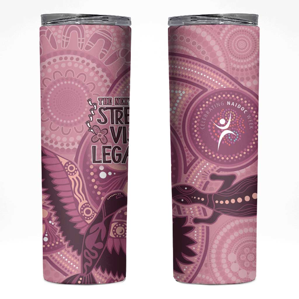NAIDOC 2025 Strength Vision & Legacy Skinny Tumbler Future Dreaming - Coral