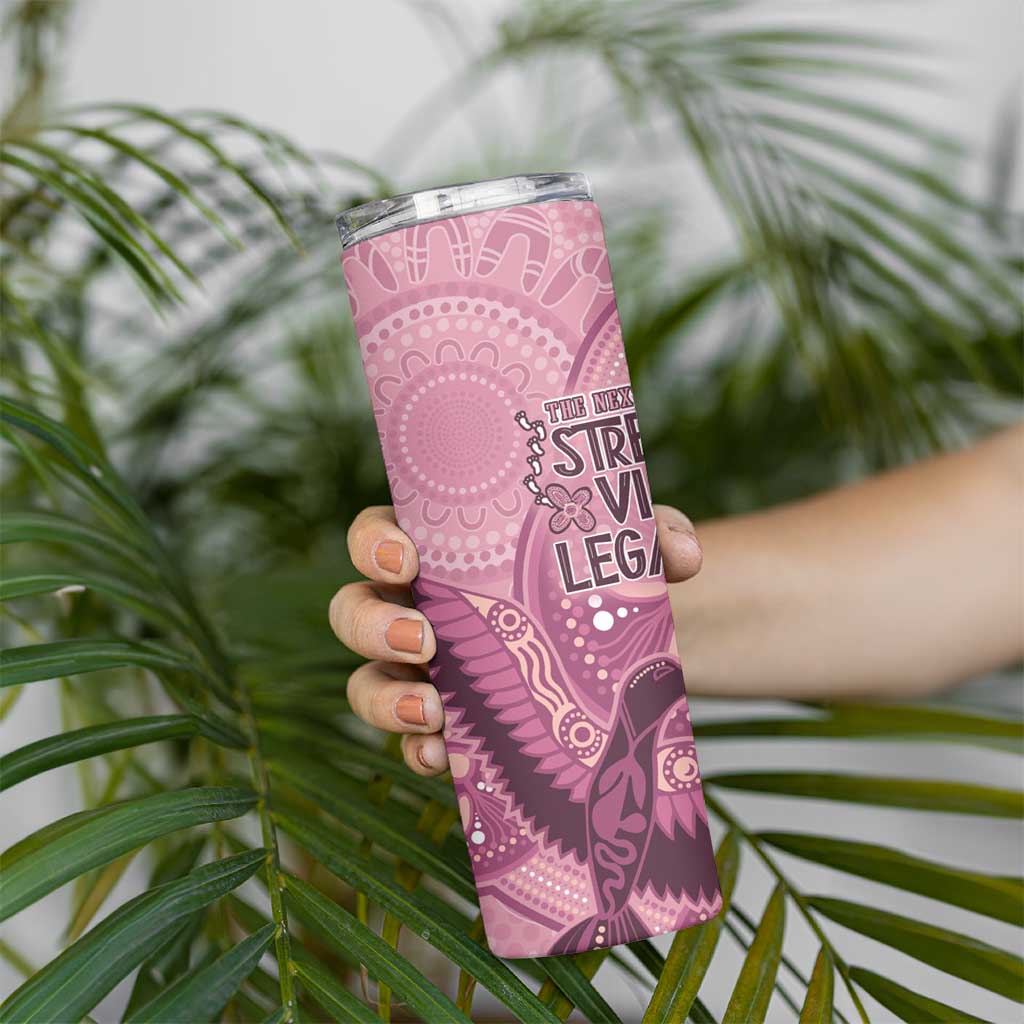 NAIDOC 2025 Strength Vision & Legacy Skinny Tumbler Future Dreaming - Coral