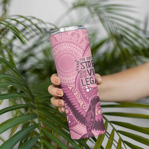 NAIDOC 2025 Strength Vision & Legacy Skinny Tumbler Future Dreaming - Coral