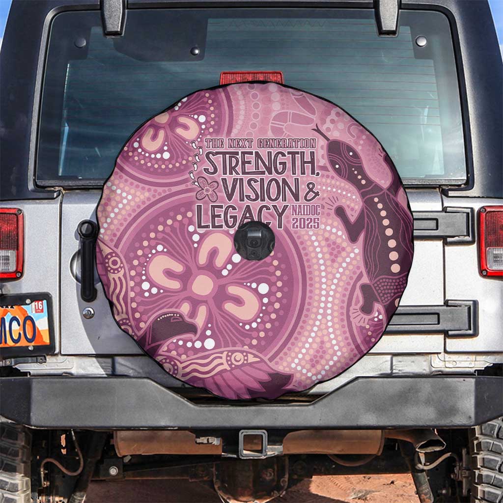 NAIDOC 2025 Strength Vision & Legacy Spare Tire Cover Future Dreaming - Coral