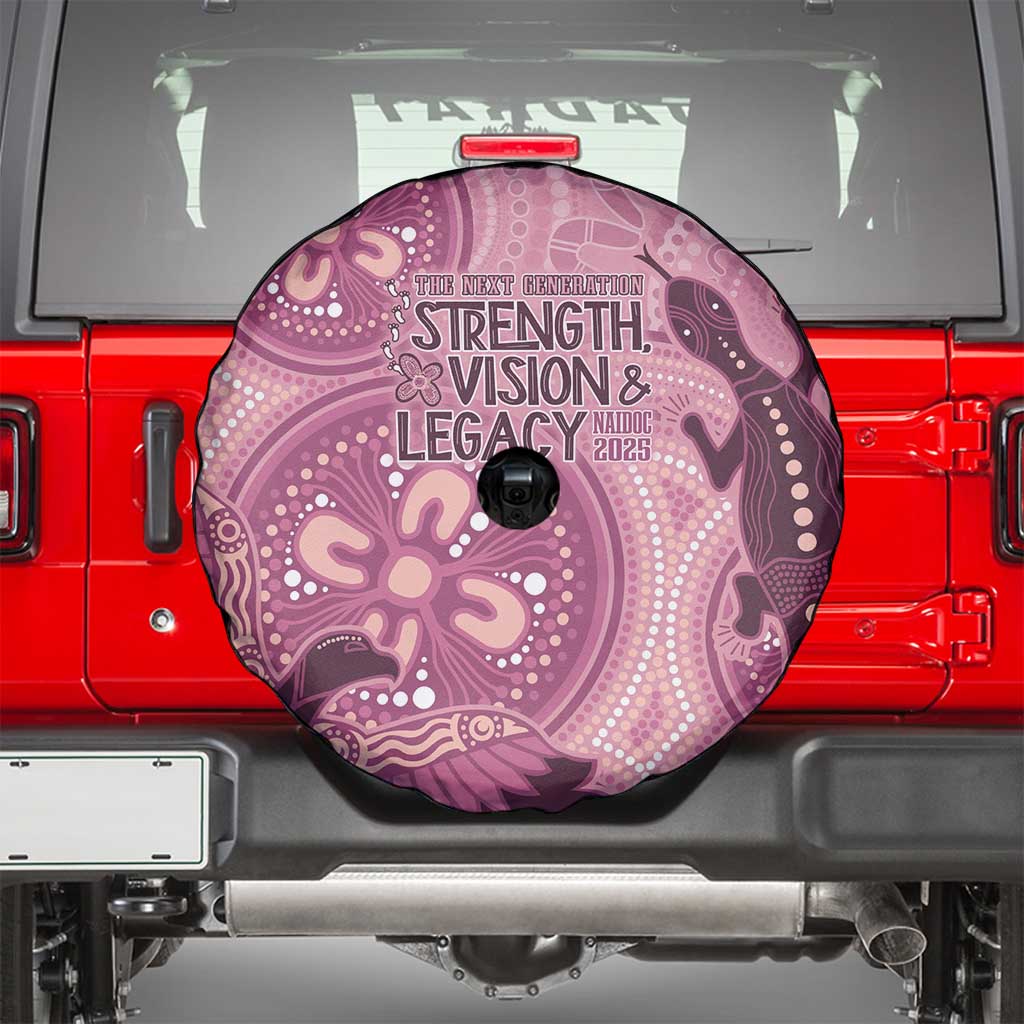 NAIDOC 2025 Strength Vision & Legacy Spare Tire Cover Future Dreaming - Coral