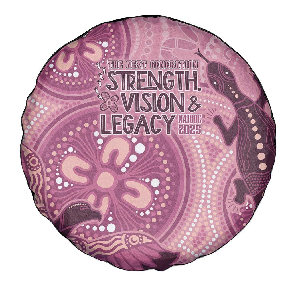 NAIDOC 2025 Strength Vision & Legacy Spare Tire Cover Future Dreaming - Coral
