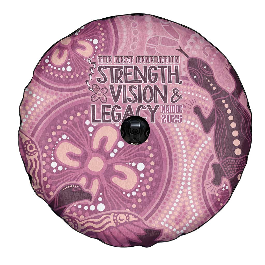 NAIDOC 2025 Strength Vision & Legacy Spare Tire Cover Future Dreaming - Coral