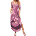 NAIDOC 2025 Strength Vision & Legacy Summer Maxi Dress Future Dreaming - Coral