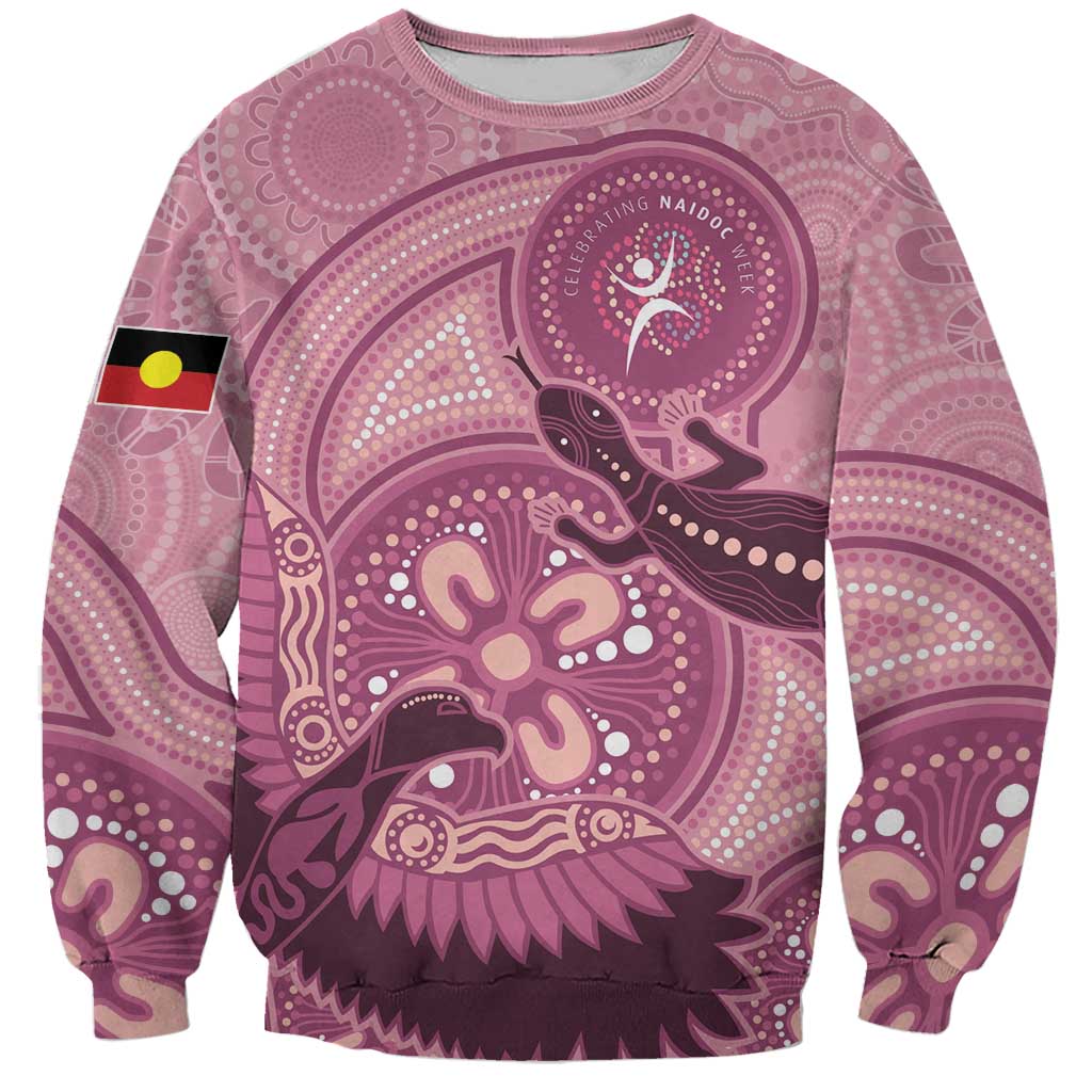 NAIDOC 2025 Strength Vision & Legacy Sweatshirt Future Dreaming - Coral