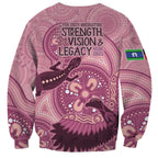 NAIDOC 2025 Strength Vision & Legacy Sweatshirt Future Dreaming - Coral
