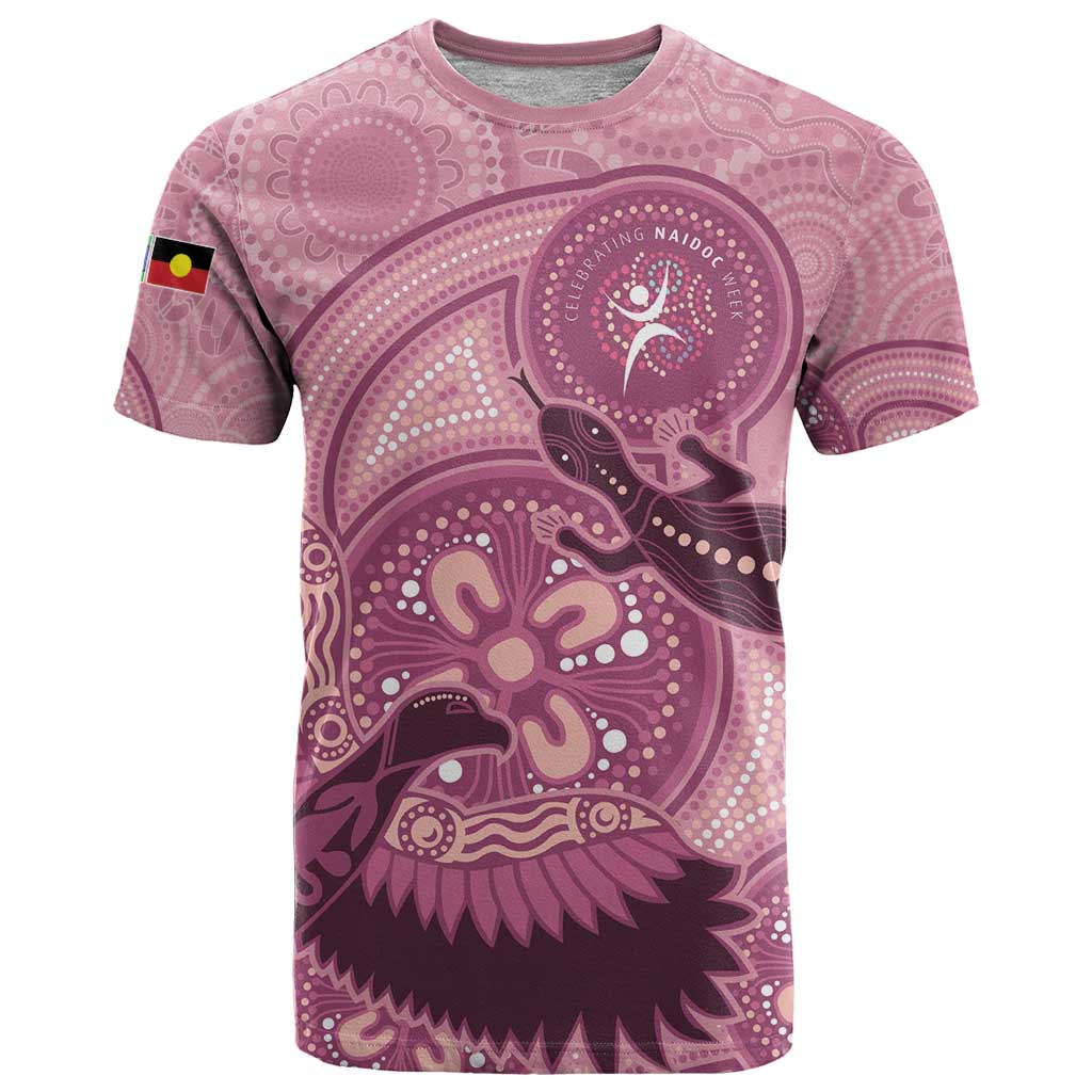 NAIDOC 2025 Strength Vision & Legacy T Shirt Future Dreaming - Coral