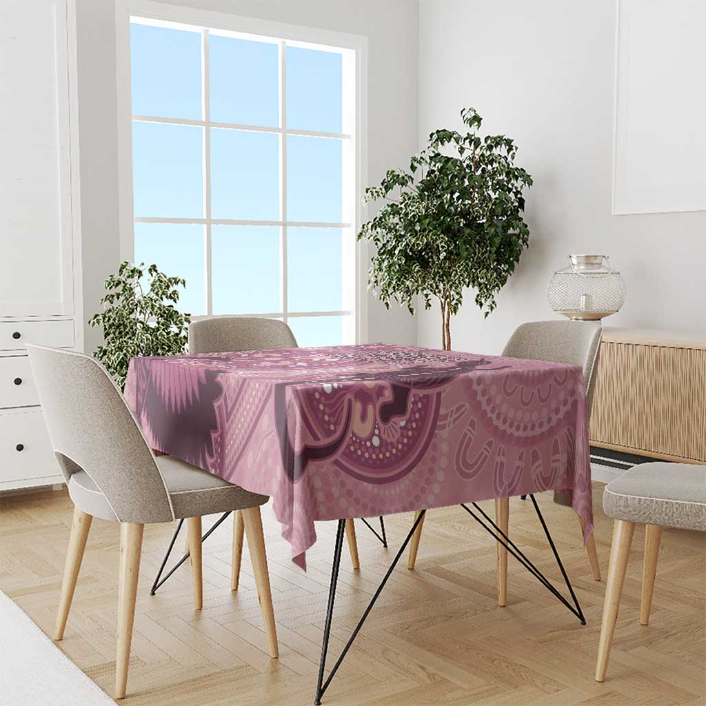 NAIDOC 2025 Strength Vision & Legacy Tablecloth Future Dreaming - Coral