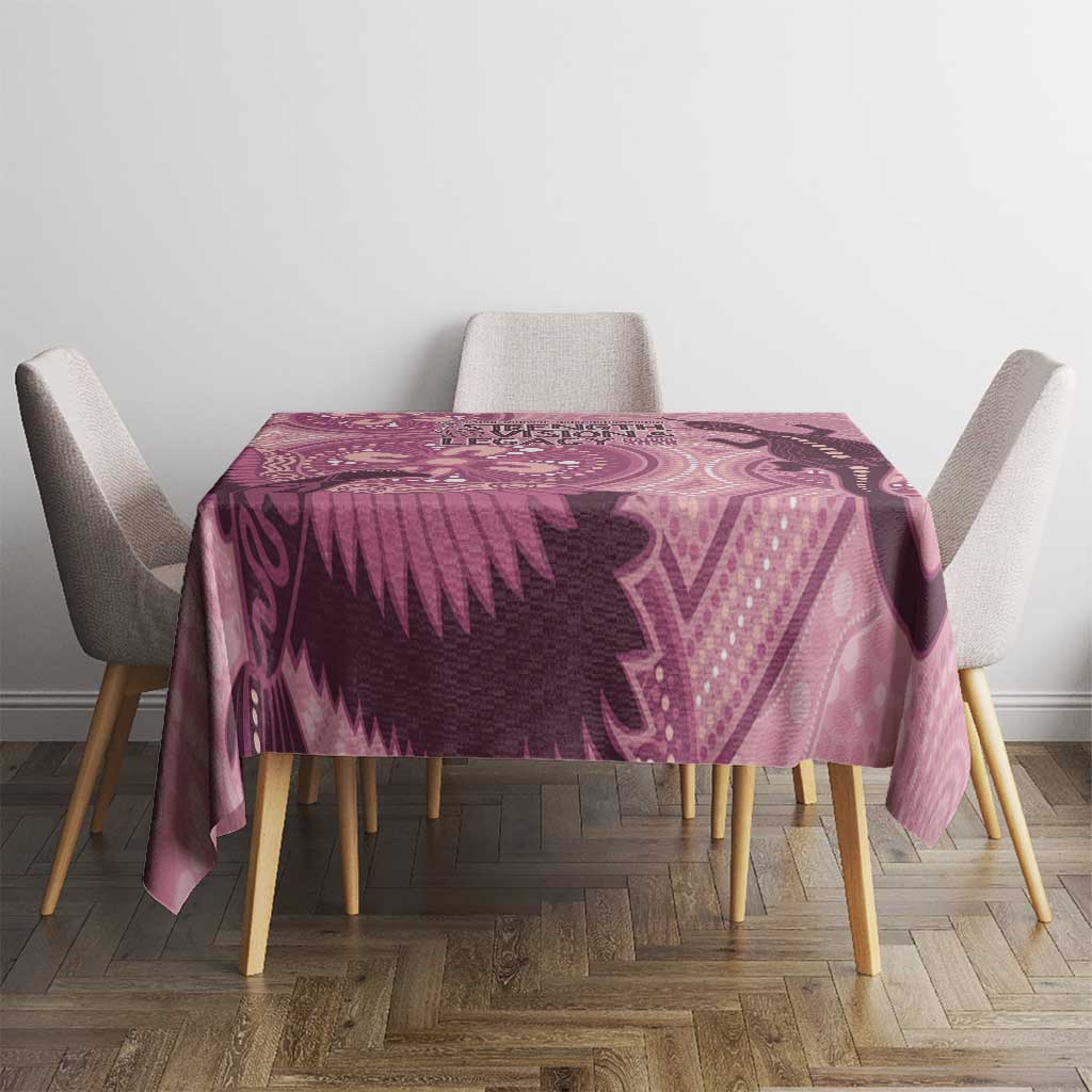 NAIDOC 2025 Strength Vision & Legacy Tablecloth Future Dreaming - Coral