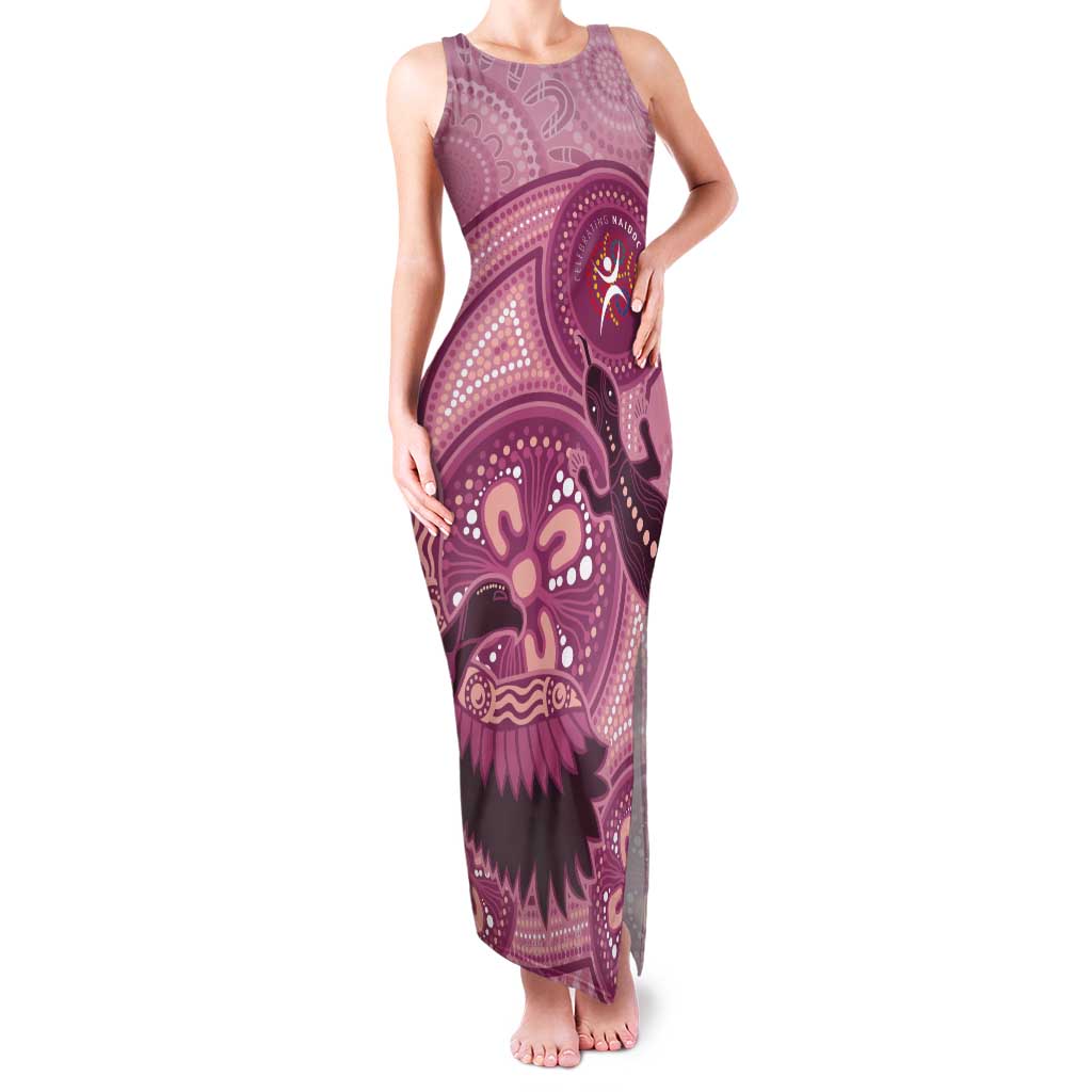 NAIDOC 2025 Strength Vision & Legacy Tank Maxi Dress Future Dreaming - Coral