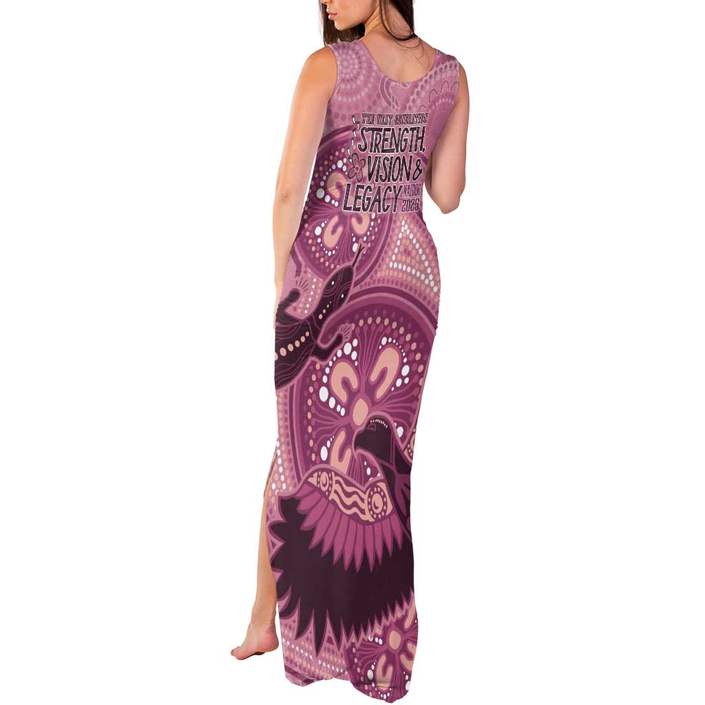 NAIDOC 2025 Strength Vision & Legacy Tank Maxi Dress Future Dreaming - Coral