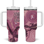 NAIDOC 2025 Strength Vision & Legacy Tumbler With Handle Future Dreaming - Coral
