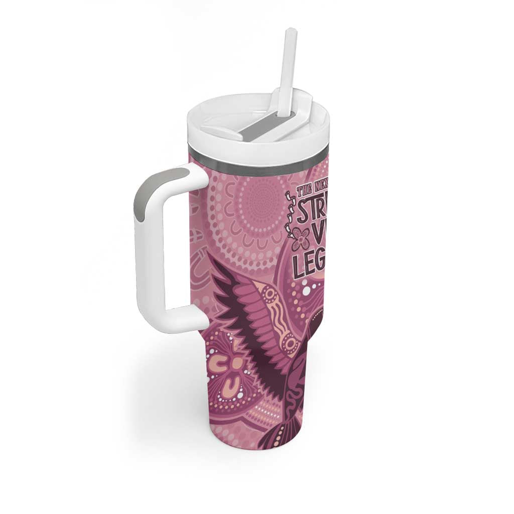 NAIDOC 2025 Strength Vision & Legacy Tumbler With Handle Future Dreaming - Coral