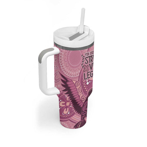NAIDOC 2025 Strength Vision & Legacy Tumbler With Handle Future Dreaming - Coral