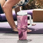 NAIDOC 2025 Strength Vision & Legacy Tumbler With Handle Future Dreaming - Coral