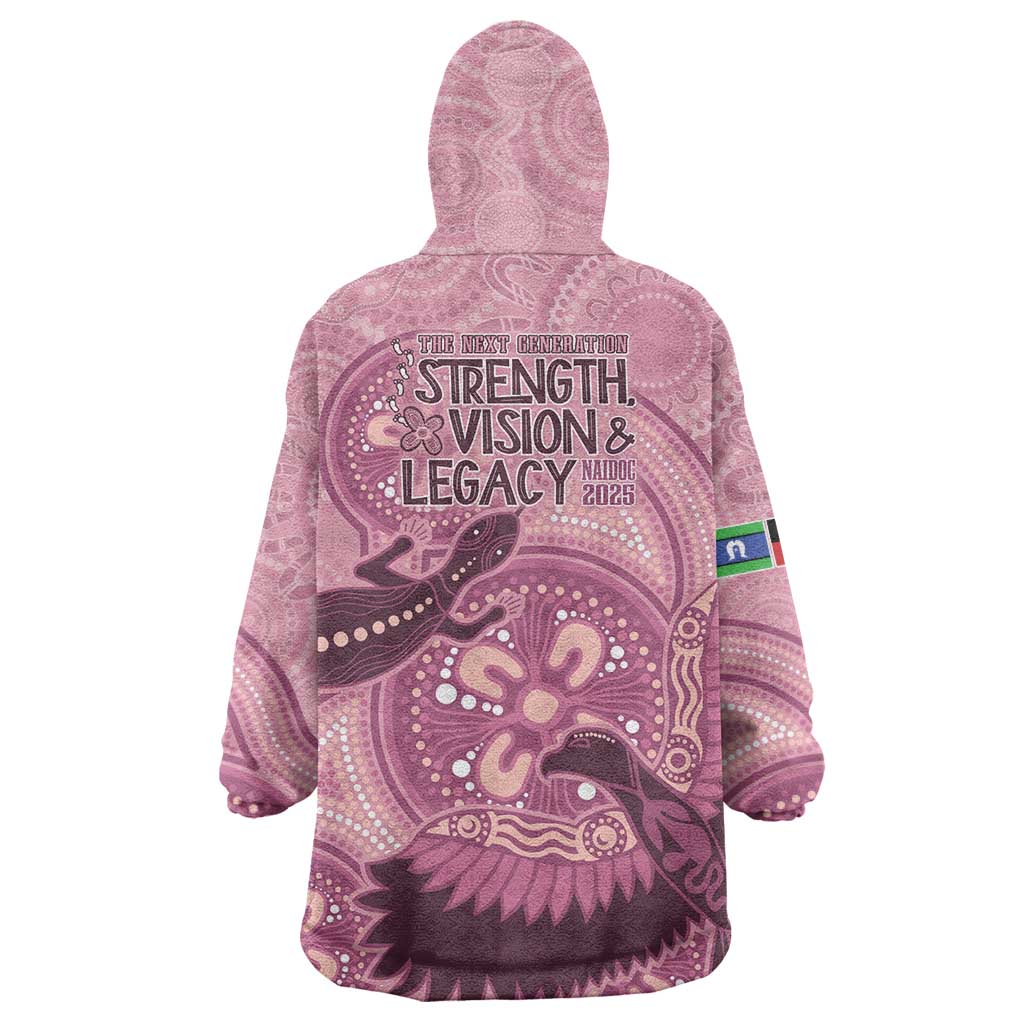 NAIDOC 2025 Strength Vision & Legacy Wearable Blanket Hoodie Future Dreaming - Coral