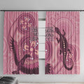 NAIDOC 2025 Strength Vision & Legacy Window Curtain Future Dreaming - Coral