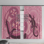 NAIDOC 2025 Strength Vision & Legacy Window Curtain Future Dreaming - Coral