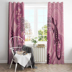 NAIDOC 2025 Strength Vision & Legacy Window Curtain Future Dreaming - Coral