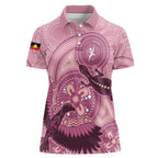 NAIDOC 2025 Strength Vision & Legacy Women Polo Shirt Future Dreaming - Coral
