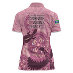 NAIDOC 2025 Strength Vision & Legacy Women Polo Shirt Future Dreaming - Coral